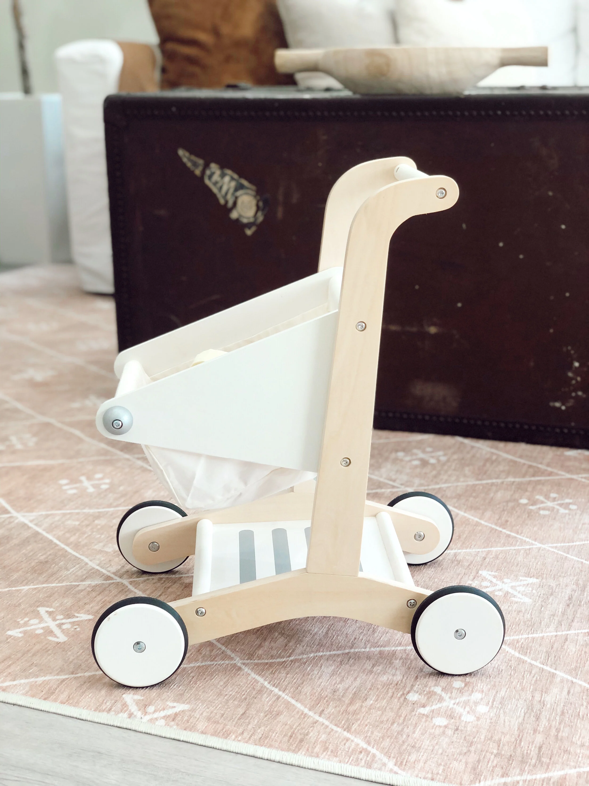 Pottery barn hotsell wooden shopping cart